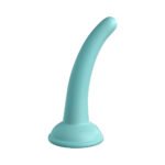 Dillio Platinum Collection Curious Five 5 in. Silicone Dildo Teal - Image 3
