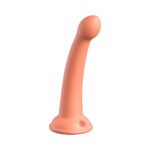 Dillio Platinum Collection Secret Explorer 6 in. Silicone Dildo Peach - Image 2