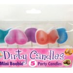 Dirty Boob Candles 5 Party Candles