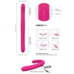 Dorcel Orgasmic Double Do Rechargeable Thrusting & Vibrating Double Dildo – Pink - Image 3
