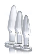 Dosha 3 Piece Glass Anal Plug Kit - Image 2