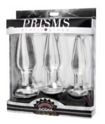 Dosha 3 Piece Glass Anal Plug Kit - Image 4