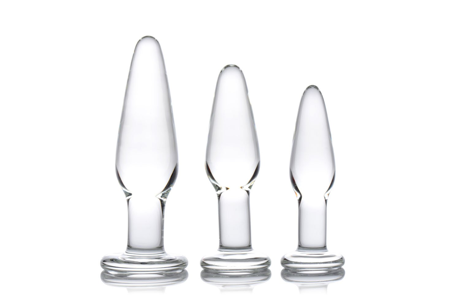 dosha-3-piece-glass-anal-plug-kit Dosha 3 Piece Glass Anal Plug Kit - Image 1