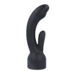 Doxy 3 Silicone Rabbit Wand Attachment – Black - Image 3