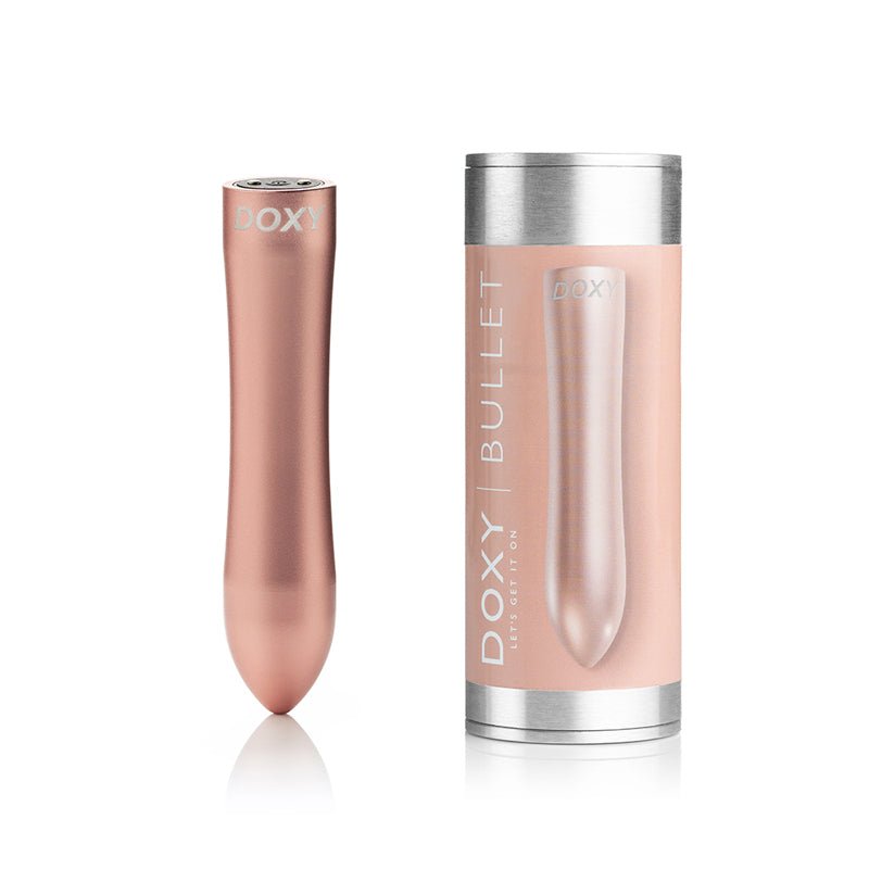 doxy-bullet-rechargeable-vibrator-rose-gold Doxy Bullet Rechargeable Vibrator Rose Gold - Image 1