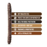 Dr. Skin - 18 Inch Double Dildo - Chocolate - Image 4