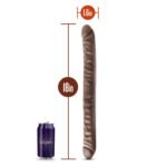 Dr. Skin - 18 Inch Double Dildo - Chocolate - Image 5