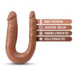 Dr. Skin Mini Double Dong – Mocha - Image 4