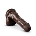 Dr. Skin Plus - 6 Inch Posable Dildo With Balls -  Chocolate - Image 4