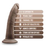 Dr. Skin Plus - 7 Inch Posable Dildo - Chocolate