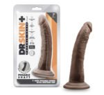 Dr. Skin Plus - 7 Inch Posable Dildo - Chocolate - Image 5