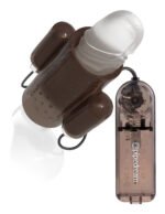 Dual Vibrating Penis Sleeve - Smoke - Image 2