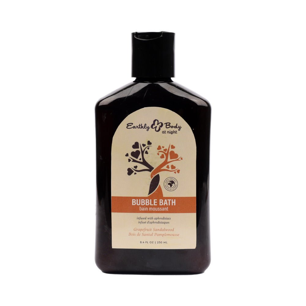 earthly-body-at-night-aphrodisiac-bubble-bath-grapefruit-sandalwood-84-oz Earthly Body At Night Aphrodisiac Bubble Bath Grapefruit Sandalwood 8.4 oz. - Image 1