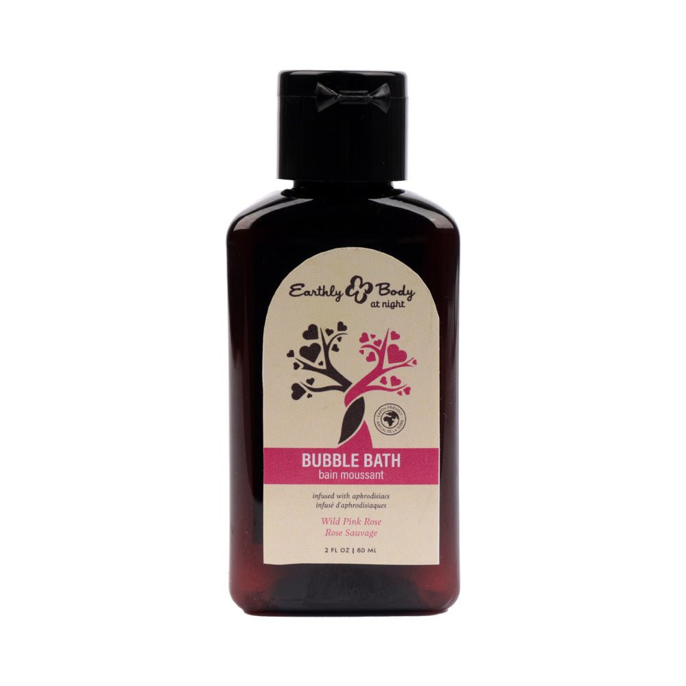 earthly-body-at-night-aphrodisiac-bubble-bath-wild-pink-rose-2-oz Earthly Body At Night Aphrodisiac Bubble Bath Wild Pink Rose 2 oz. - Image 1