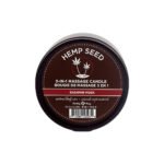 Earthly Body Hemp Seed 3-in-1 Massage Candle Kashmir Musk 6 fl oz - Image 2