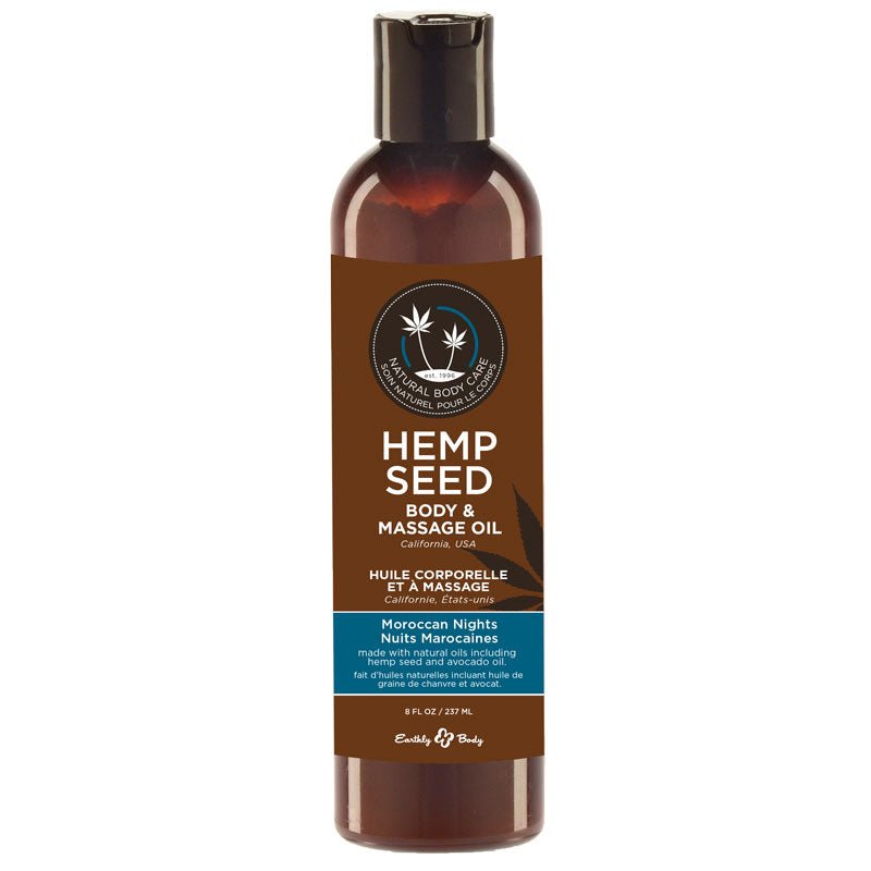 earthly-body-massage-oil-moroccan-nights-8-oz Earthly Body Massage Oil Moroccan Nights 8 oz. - Image 1