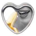 Edible Heart Candle - Banana - 4 Oz.