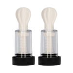 ElectroShock Remote-Controlled E-Stimulation Nipple Suckers – White - Image 2