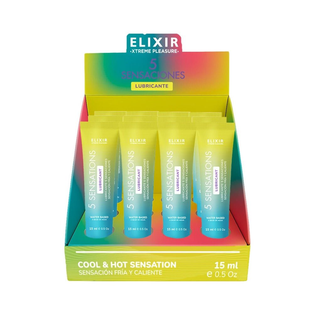 elixir-5-sensations-intimate-gel-05-oz-12pk Elixir 5 Sensations Intimate Gel 0.5 oz. 12pk - Image 1