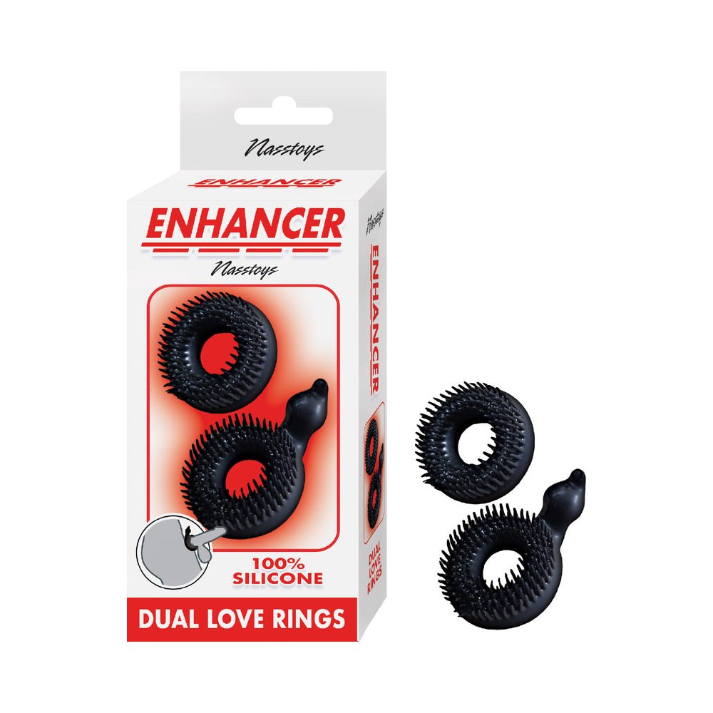 enhancer-dual-love-rings-black Enhancer Dual Love Rings Black - Image 1