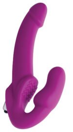 Evoke Vibrating Strapless Silicone Strap-on Dildo - Image 2