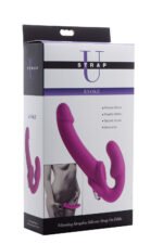 Evoke Vibrating Strapless Silicone Strap-on Dildo - Image 5
