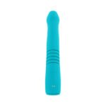 Evolved Bunny Hop Rechargeable Silicone Thrusting Rabbit Vibrator Teal - Image 5