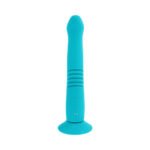 Evolved Bunny Hop Rechargeable Silicone Thrusting Rabbit Vibrator Teal - Image 9