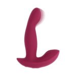 Evolved Come On Over Rechargeable Silicone Remote-Controlled Come-Hither Vibrator Burgundy - Image 4