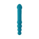 Evolved Flip Flop Rechargeable Silicone Dual-Ended Vibrator Teal - Image 6