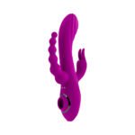 Evolved Fourgasm Rechargeable Triple Stim Vibe with Suction Silicone Purple - Image 3
