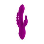 Evolved Fourgasm Rechargeable Triple Stim Vibe with Suction Silicone Purple - Image 5