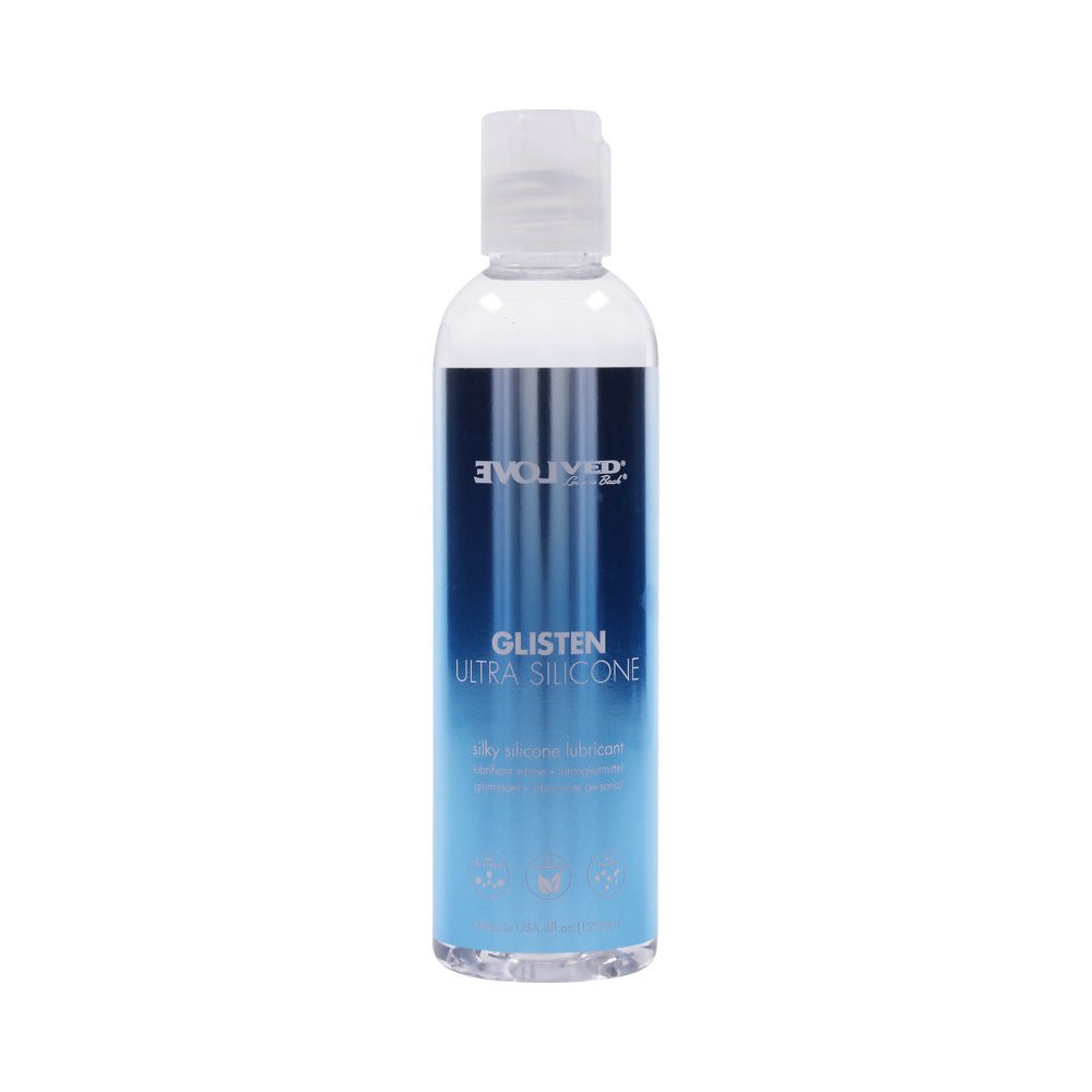 evolved-glisten-ultra-silicone-lubricant-4-oz Evolved Glisten Ultra Silicone Lubricant 4 oz. - Image 1