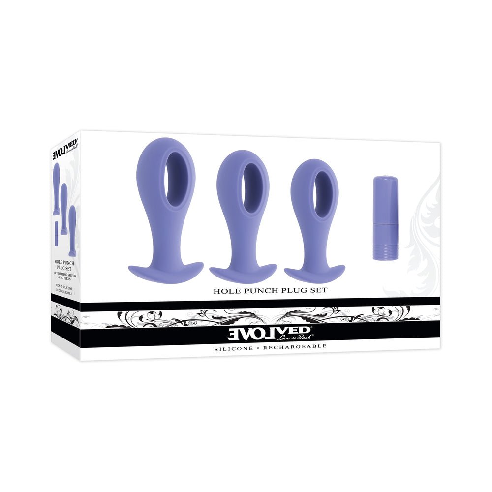 evolved-hole-punch-plug-set-rechargeable-purple Evolved Hole Punch Plug Set Rechargeable Purple - Image 1