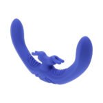 Evolved Lovebirds Rechargeable Silicone Remote-Controlled Dual-Ended Vibrator Blue - Image 4