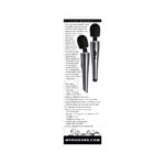 Evolved Mighty Metallic Wand Rechargeable Silicone Wand Vibrator Chrome/Black - Image 8