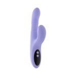 Evolved Pep Talk Rechargeable Vibrator with Thrusting, Vibration, and Tapping Stimulator – Light Purple - Image 3
