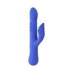 Evolved Pop Goes The O Blue Rechargeable Vibrator with Dual Motors and Petal Stimulator - Image 3