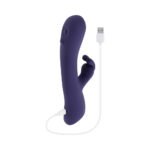 Evolved Poppin Good Time Dual-Motor Vibrator with Tapping and Bunny Ears – Purple - Image 9