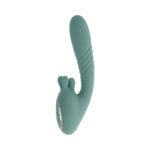 Evolved Thrust Into Ecstasy Rechargeable Vibrating Dual-Stimulator – Teal - Image 4