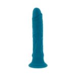Evolved Tsunami Rechargeable Vibrating Dildo – Phthalate-Free Silicone, Teal - Image 4
