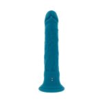 Evolved Tsunami Rechargeable Vibrating Dildo – Phthalate-Free Silicone, Teal - Image 5