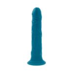 Evolved Tsunami Rechargeable Vibrating Dildo – Phthalate-Free Silicone, Teal - Image 6