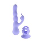 Evolved Wiggly Bunny Rechargeable Vibrating Rabbit Vibrator – Purple - Image 2