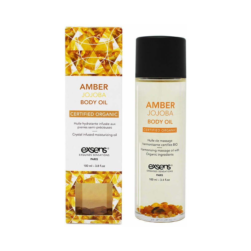 exsens-body-oil-amber-jojoba-34-oz Exsens Body Oil Amber Jojoba 3.4 oz. - Image 1