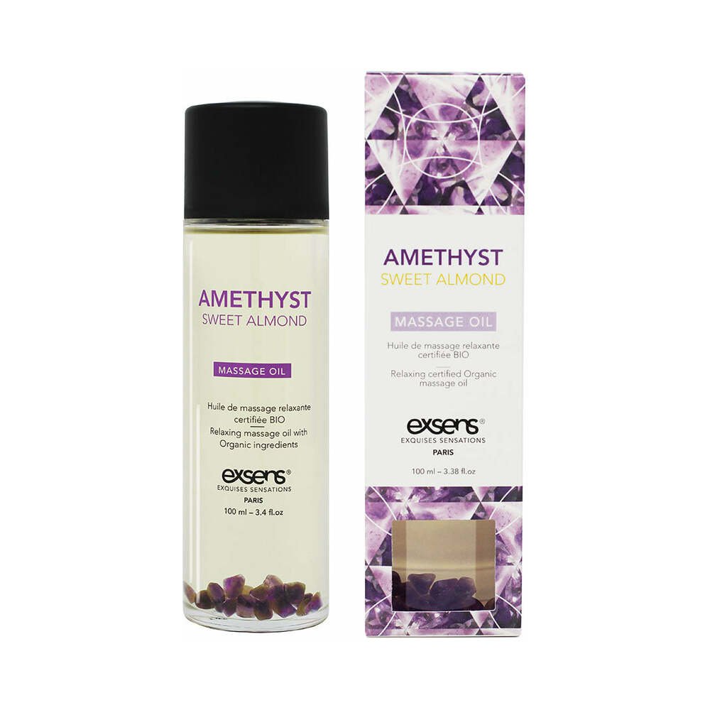 exsens-massage-oil-amethyst-sweet-almond-34-oz Exsens Massage Oil Amethyst Sweet Almond 3.4 oz. - Image 1