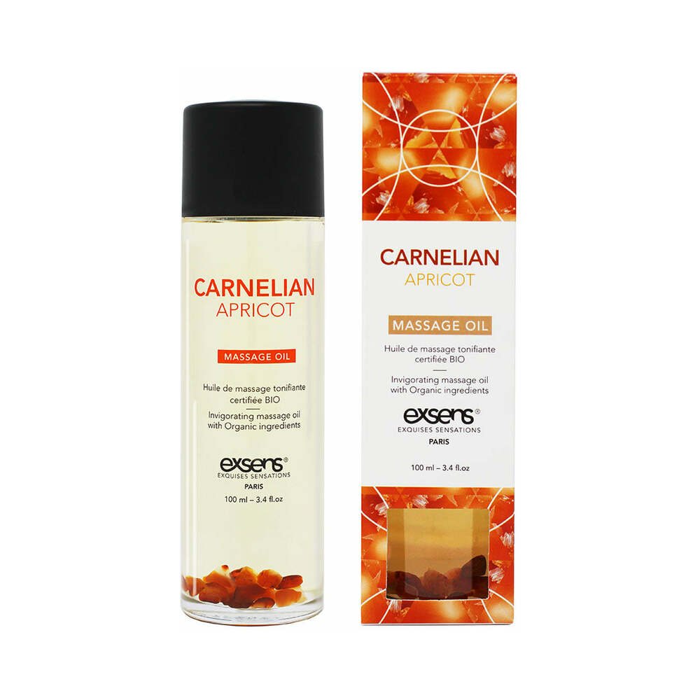 exsens-massage-oil-carnelian-apricot-34-oz Exsens Massage Oil Carnelian Apricot 3.4 oz. - Image 1