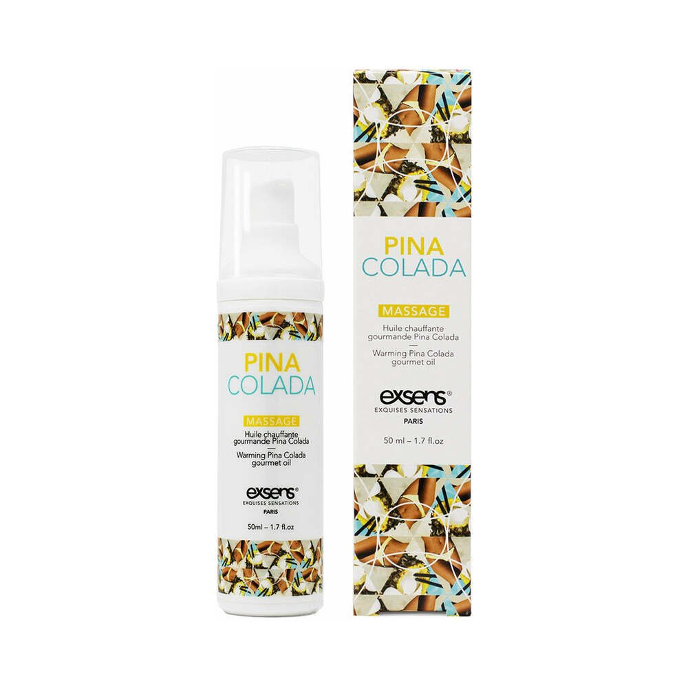 exsens-warming-massage-oil-pina-colada-17-oz Exsens Warming Massage Oil Pina Colada 1.7 oz. - Image 1