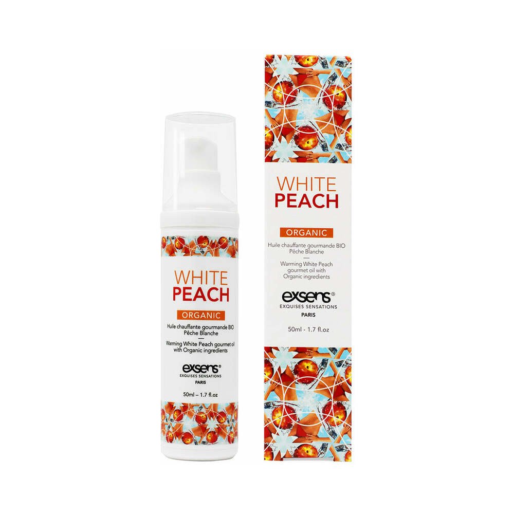 exsens-warming-massage-oil-white-peach-17-oz Exsens Warming Massage Oil White Peach 1.7 oz. - Image 1