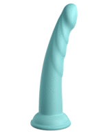 Dillio Platinum - Slim Seven 7 Inch Dildo - Teal - Image 3